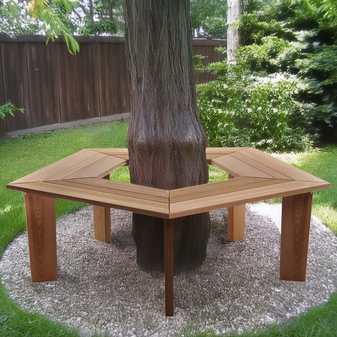 Wrap Around Tree Cedar Bench (TB50)
