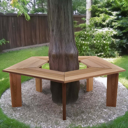 Wrap Around Tree Cedar Bench (TB50)