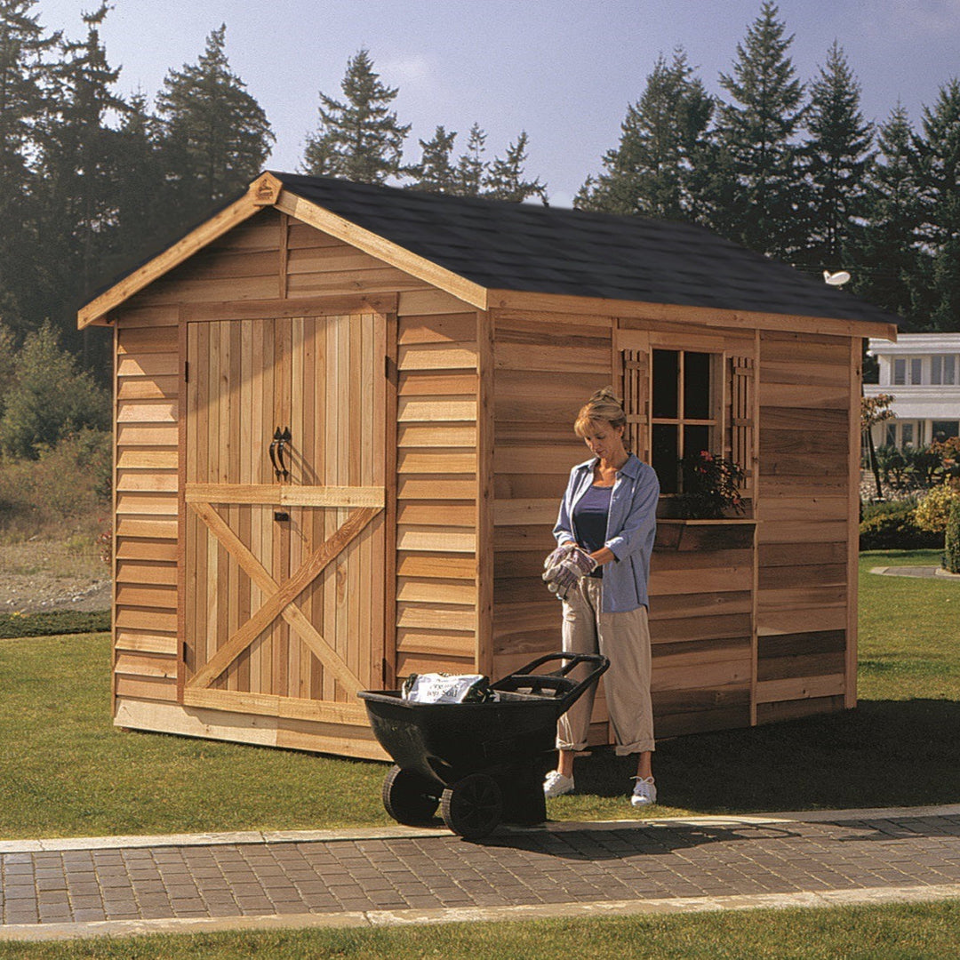 Homestead Rancher Cedar Storage Shed Kit (6'x6' to 10'x20')
