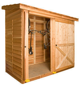 Cedarbrook Bayside Lean-To Cedar Shed Kit (6'x3' to 12'x4') | Yardify