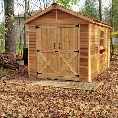 Homestead Rancher Cedar Storage Shed Kit (6'x6' to 10'x20')