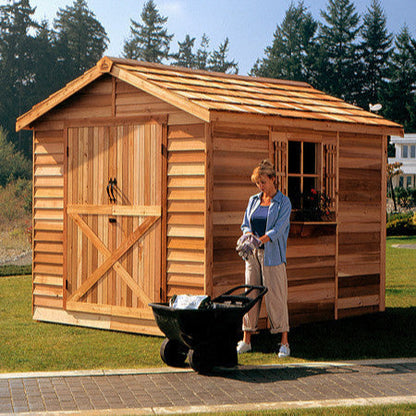 Homestead Rancher Cedar Storage Shed Kit (6'x6' to 10'x20')
