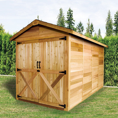 Homestead Rancher Cedar Storage Shed Kit (6'x6' to 10'x20')