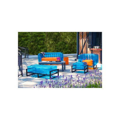 MOJOW - Yomi Lounge Garden Furniture Set - Blue