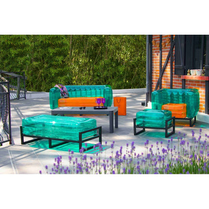 MOJOW - Yomi Lounge Garden Furniture Set - Green