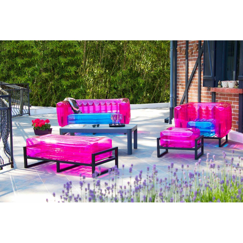 MOJOW - Yomi Lounge Garden Furniture Set - Pink