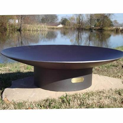 Fire Pit Art Asia 72" Handcrafted Carbon Steel Fire Pit (AS 72), Fireplace - Yardify.com