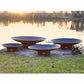 Fire Pit Art Asia 48" Handcrafted Carbon Steel Fire Pit (AS 48), Fireplace - Yardify.com