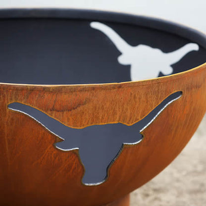 Fire Pit Art Longhorn Handcrafted Carbon Steel Fire Pit (LH), Fireplace - Yardify.com