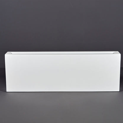 Camoux RECTANGULAR FIBERGLASS PLANTER BOX - Size 48"L x 8"W x 18"H