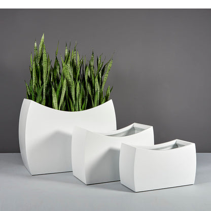 Jay Scotts Seoul Fiberglass Rectangular Planter Box - Size 36"L x 16"W x 20"H