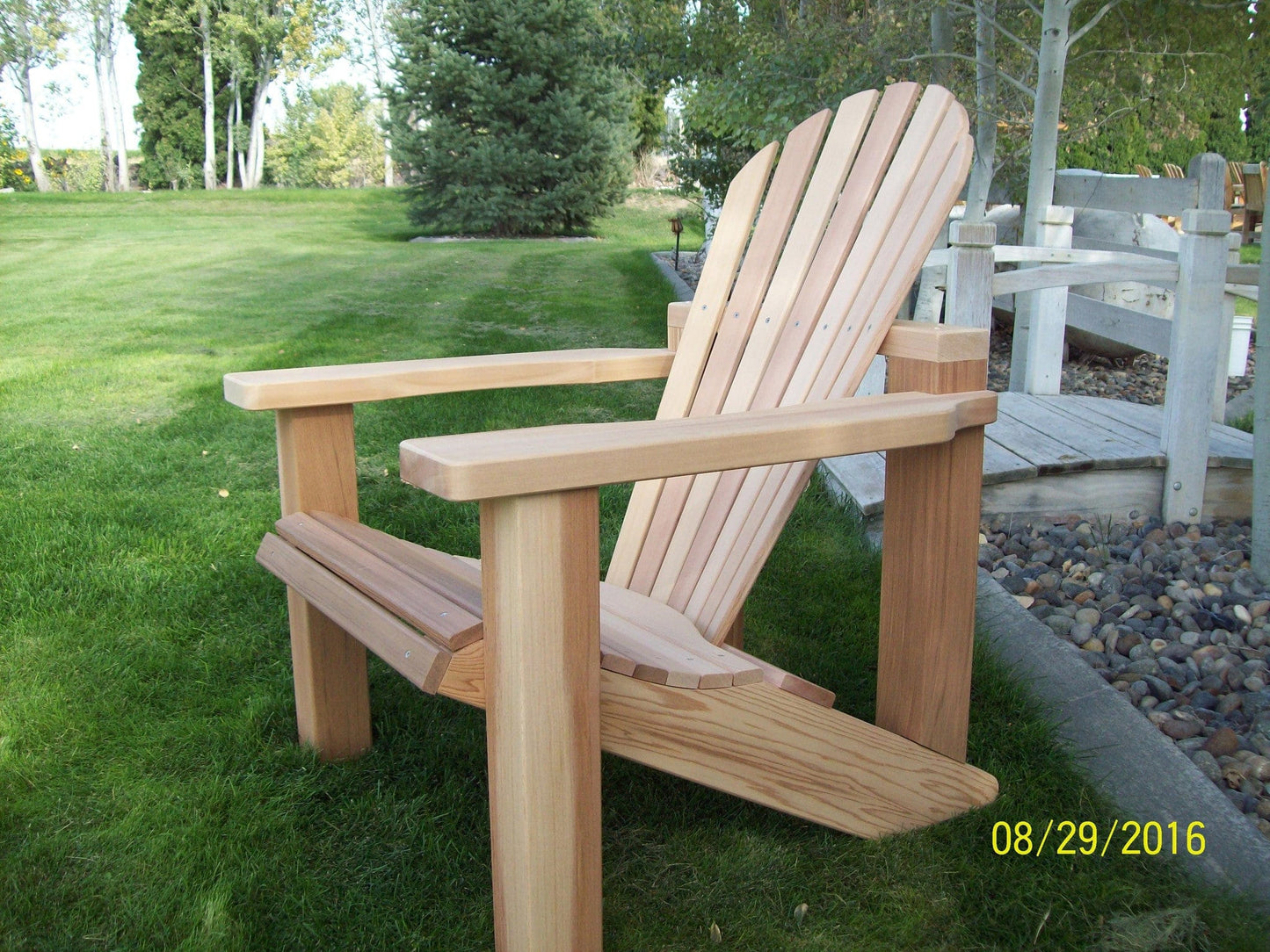Wood Country Western Red Cedar Wood Handcrafted Adirondack Chair, Chair - Yardify.com