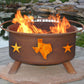 Texas State & Stars Fire Pit, Fireplace - Yardify.com