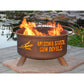 Collegiate Arizona State University Logo Steel Wood and Charcoal Fire Pit, Fireplace - Yardify.com