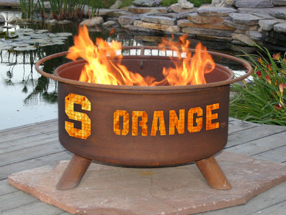 Collegiate Syracuse State Logo Fire Pit, Fireplace - Yardify.com
