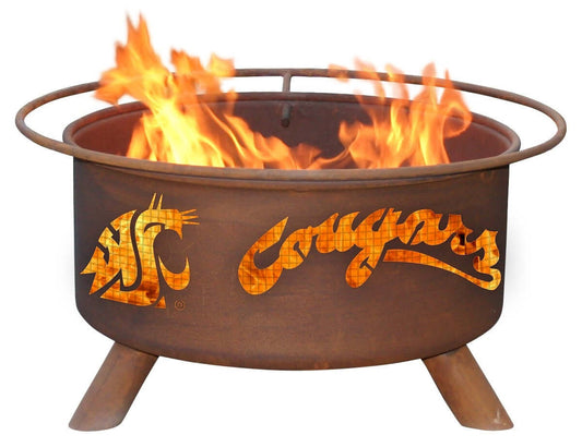 Collegiate Washington State Logo Fire Pit, Fireplace - Yardify.com