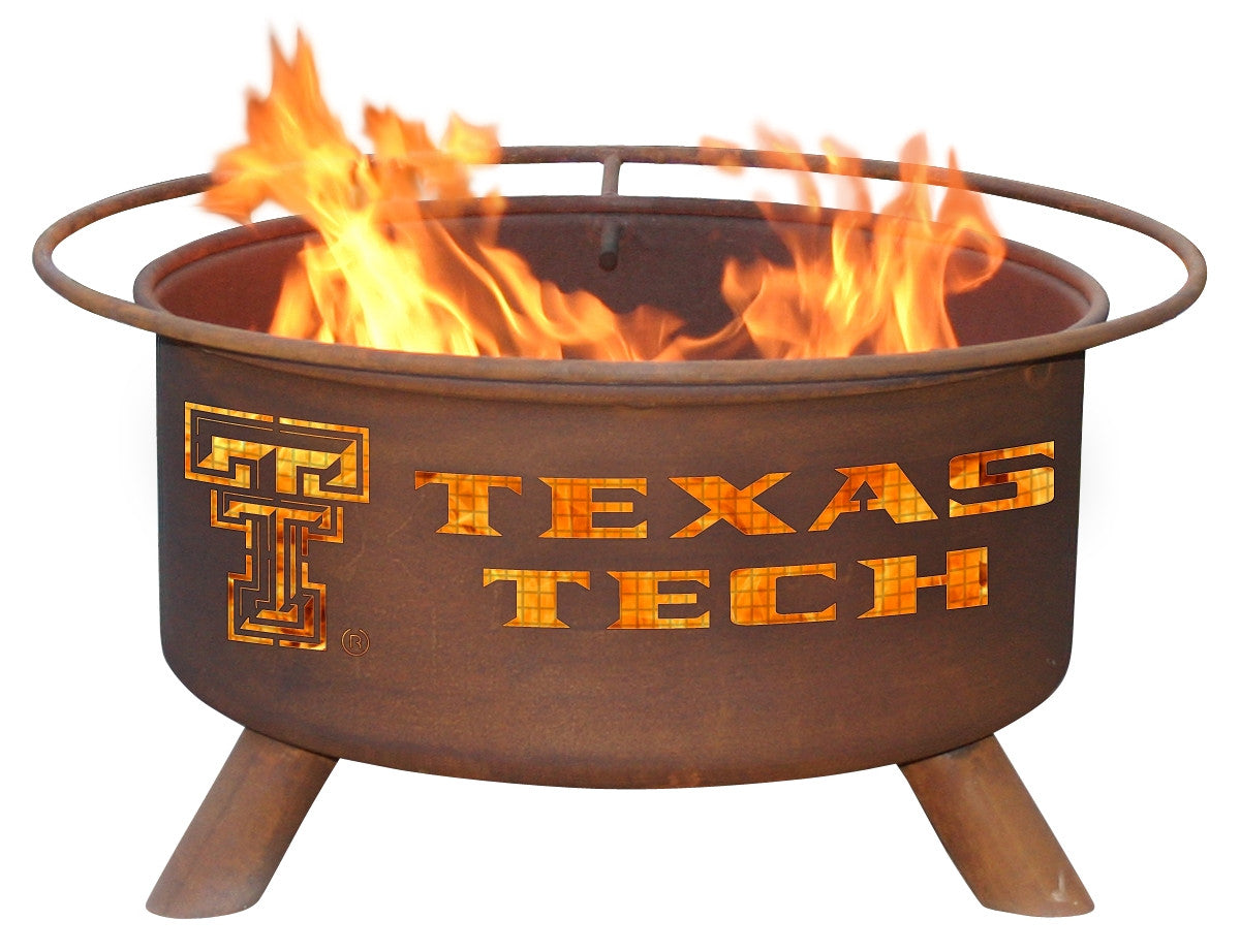 Collegiate Texas Tech Logo Fire Pit, Fireplace - Yardify.com
