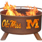 Collegiate Ole Miss Logo Fire Pit, Fireplace - Yardify.com