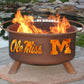 Collegiate Ole Miss Logo Fire Pit, Fireplace - Yardify.com