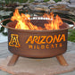 Collegiate University of Arizona Logo Steel Wood and Charcoal Fire Pit, Fireplace - Yardify.com