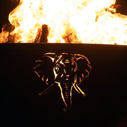 Fire Pit Art Africa's Big Five - Handcrafted Carbon Steel Fire Pit (Big5)