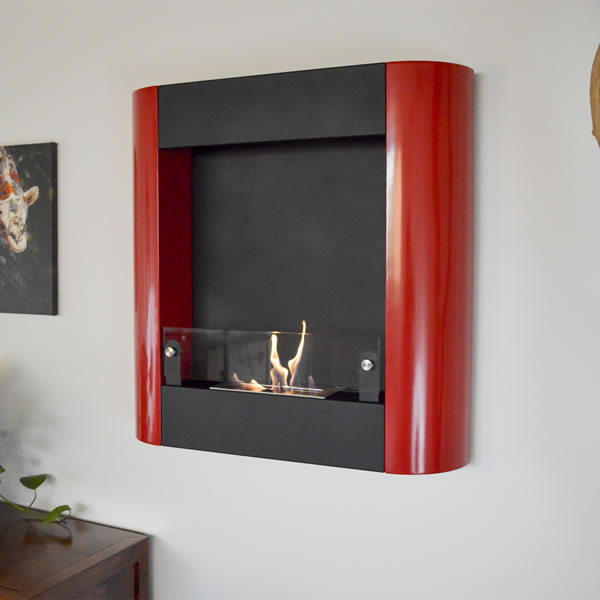 Nu-Flame Focolare Muro Noce Wall Mounted Ethanol Fireplace (NF-W3FOR), Fireplace - Yardify.com