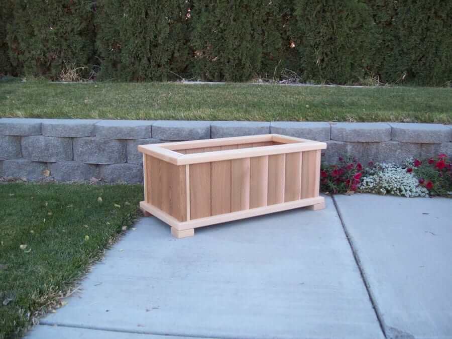 Wood Country Western Cedar Wood Patio Planters - Welcome to Yardify - 4