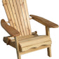 Unfinished Wooden Cunninghamia Cedar Foldable Cedar Adirondack Chair Kit, Chair - Yardify.com