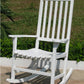 Traditional Classic White Acacia Wood Rocking Chair, Chair - Yardify.com