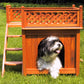 Cedar Wood Room With a View Dog House, dog - Yardify.com