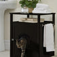 Espresso Dog or Cat Washroom Litter Box Cover / Night Stand Pet House, Cat - Yardify.com