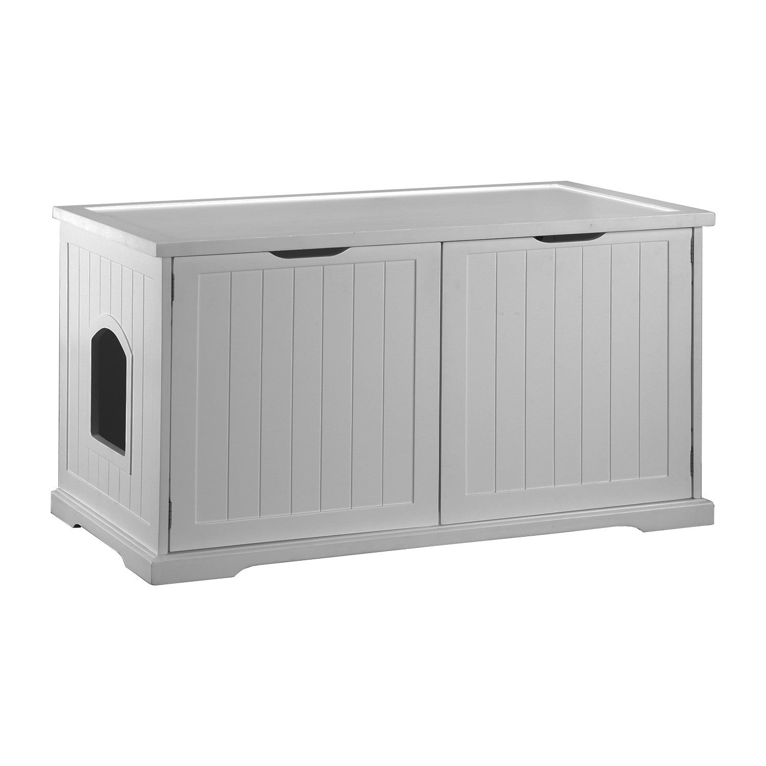 Extra-Large White Automatic Boxes Dog or Cat Washroom Bench, dog - Yardify.com