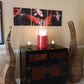 Nu-Flame Doppio Rouge Cylinder Tabletop Fireplace Red (NF-T2DOOR), Fireplace - Yardify.com