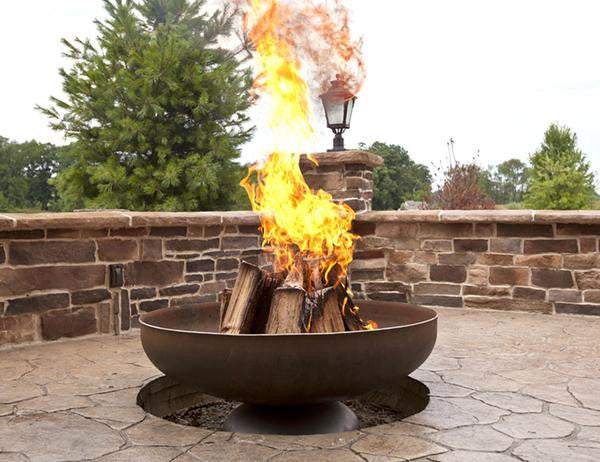 Ohio Flame Liberty Fire Pit with Curved Base, Fireplace - Yardify.com