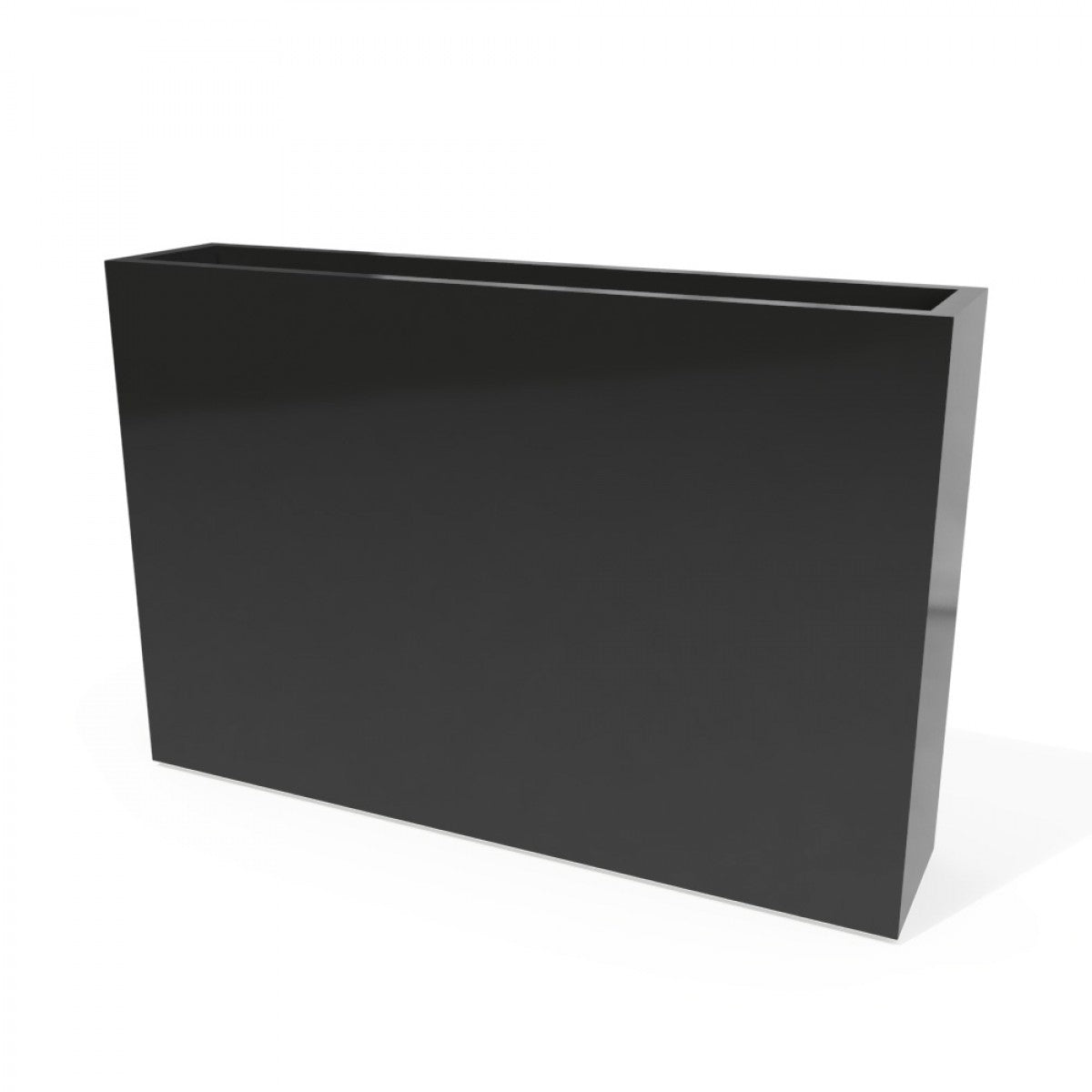 AMESBURY NARROW RECTANGULAR FIBERGLASS PLANTER BOX - 48"L X 10"W X 32"H