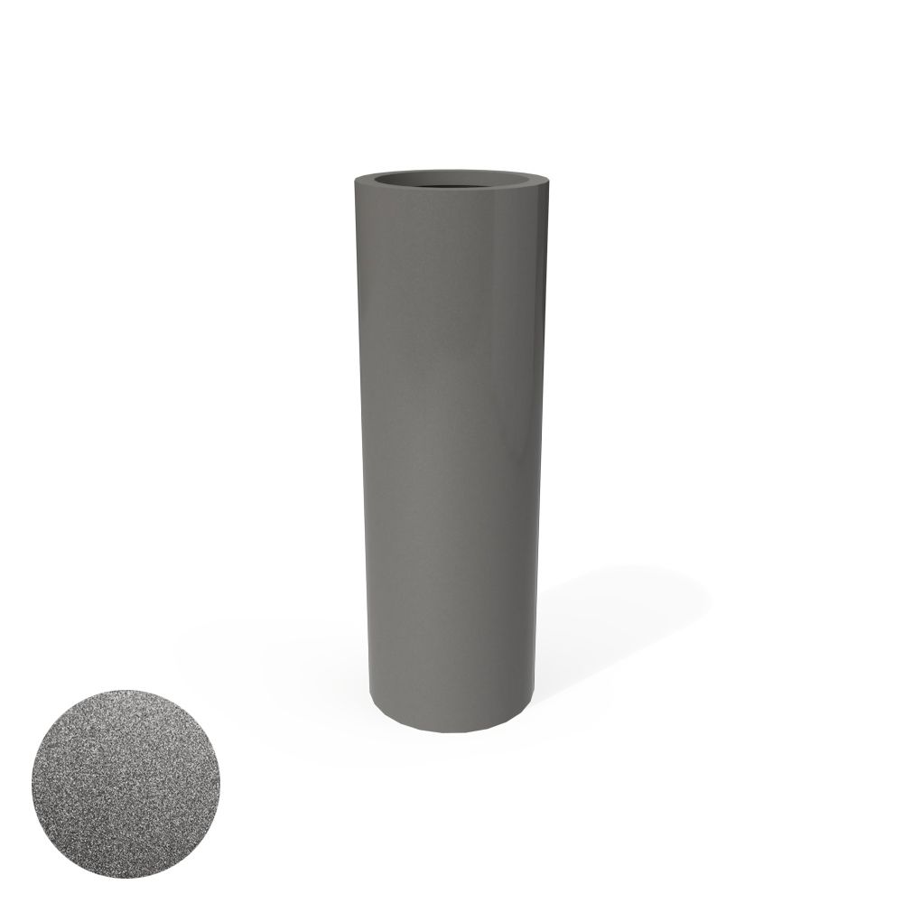 Corry Cylinder Round FIBERGLASS PLANTER BOX - Size 10" x 30"H