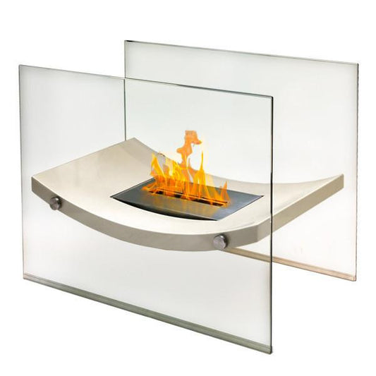 Anywhere Fireplace Floor Standing Fireplace - Broadway Model - Biege, Fireplace - Yardify.com