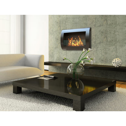 Anywhere Chelsea Wall Mounted  Ethanol Fireplace - Stainless Steel, Fireplace - Yardify.com