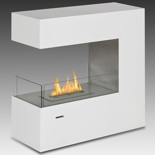 Eco-Feu Paramount 3 - Sided Free Standing / Built -  In Ethanol Fireplace (FS-00083-BS, FS-00082-SW), Fireplace - Yardify.com