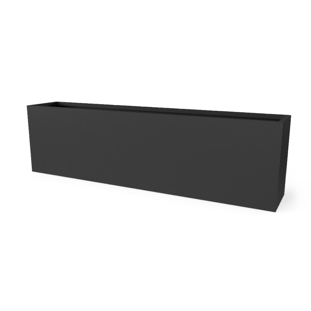 Hudson FIBERGLASS RECTANGULAR PLANTER BOX - Size 100" x 18" x 28"H