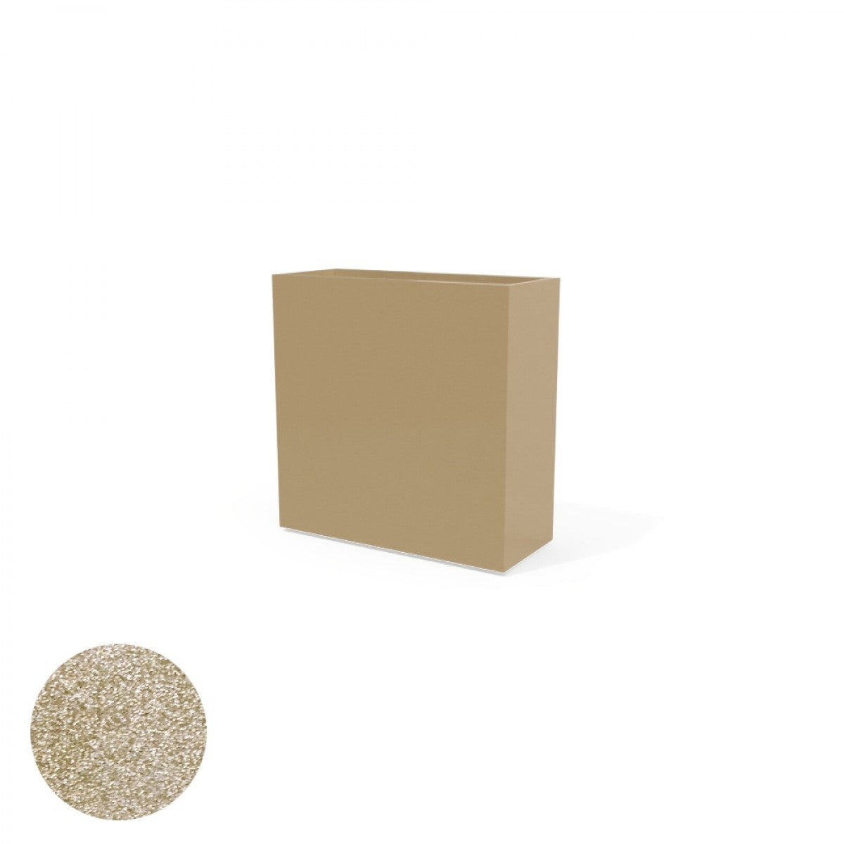 Milano Rectangular FIBERGLASS PLANTER BOX - Size 24"L x 10"W x 24"H