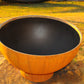 Fire Pit Art Crater - 36" Handcrafted Carbon Steel Fire (CTR), Fireplace - Yardify.com